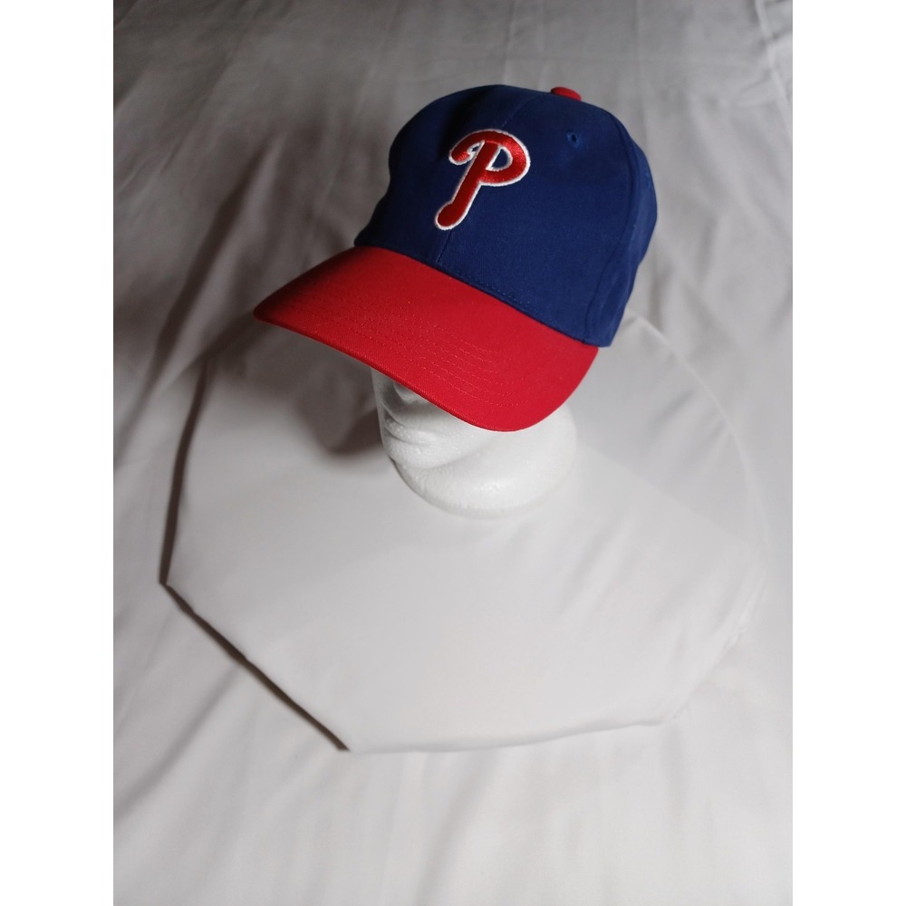 Philadelphia Phillies Hat Cap Strap Backโ Mens One Size Blue Red MLB Baseball